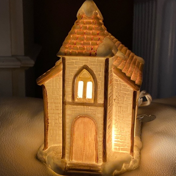 Holiday Vintage Electric Lighted Christmas Village Church Poshmark